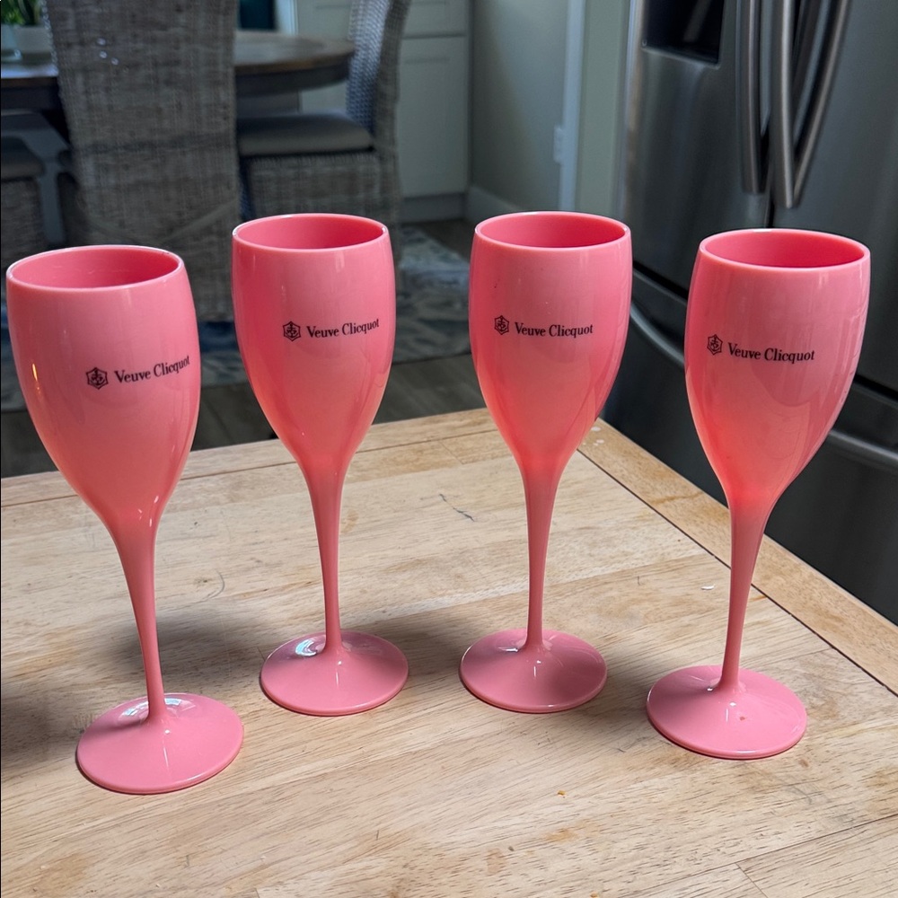 Veuve Cliquot Pink Champagne Glasses